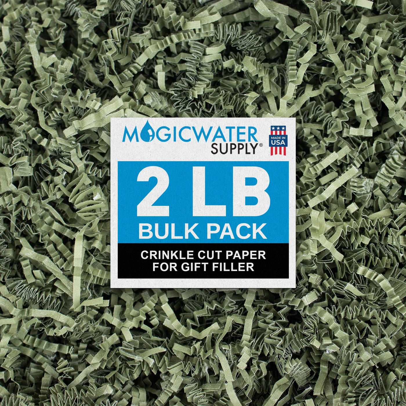 MagicWater Supply MagicWater Crinkle Cut Paper for Gift Baskets - 2LB - White & Silver - Perfect for Shredded Paper Filler, Basket Filler, Gift Boxes, Christmas Gifts, Christmas Stuffers & More â€“ fo